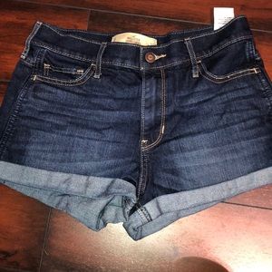 Hollister high rise jean shorts